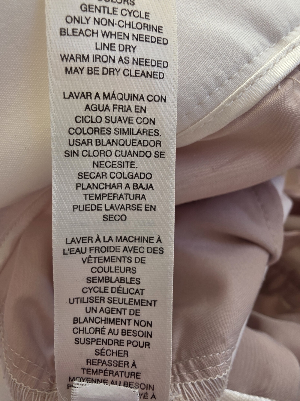 WHBM Size 10 Perfectform Straight Crop Cream Pant - Picture 7 of 15